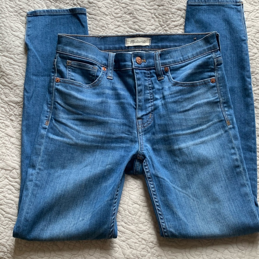 Madewell 9” high rise skinny jeans